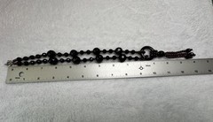 Vintage Faceted Garnet Almandine Necklace. 925 clasp
