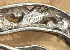 Vintage JEZ Jezlaine Sterling Silver Treble Clef Music Note Brooch Pin 7.36 Gms