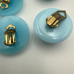 Vintage MCM Jewelry Mixed Lot Necklace, Clip on Earrings Jewelry – Teal
