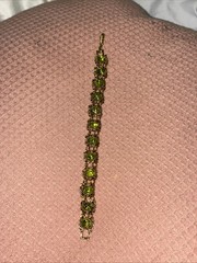 Peridot Bracelet Vintage Antique Classic Design Used