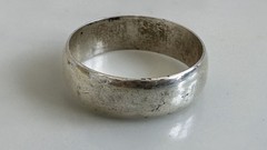 Vintage 60s Wheeler Mfg Simple Sterling Silver Band Ring Size 8.5