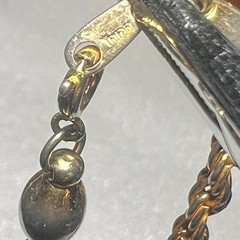 Vintage Trifari Bracelet Rope Chain Beaded Trifarium Gold Tone Unisex Sz 7 3.5mm