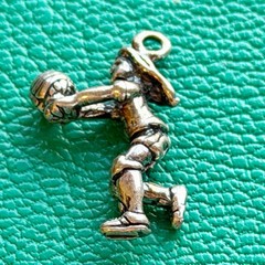 Female Girl Volleyball Player Charm Set Fan Sporty Delicate High School College