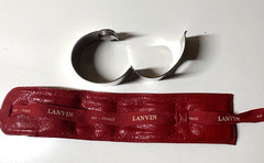 Vintage Lanvin Paris Bangle / Cuff Watch For Parts or Repair