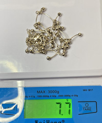 Vintage Sterling Silver Tattoo Necklace Macy’s 16–18″ NWT 7.7g