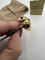 VTG VENDOME Gold Seashell Ring Adjustable 4.5-6.5 NWT Dead Stock ETERNUM Shell