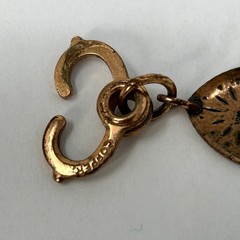 Vtg Wheeler Co Link Heart Bracelet 7.25” Solid Copper Southwest Stamped 10g