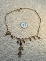 Vintage COOKIE LEE Pretty Dangly Girly Charm Necklace