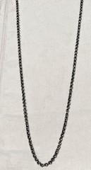 Antique Victorian Sterling Silver ROLO or BELCHER Necklace Chain ~ 29 1/2″