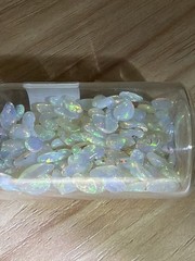 50 Carat Lot Natural Ethiopian Welo Opal Chips – Vibrant Multicolor Fire Play –
