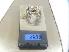 VTG GORGEOUS 925 STERLING SILVER GARNET AMETHYST CITRINE TOPAZ 8″ BRACELET