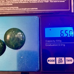 Vintage W Germany Green Enamel Clip On Earrings Mid Century Modern Domed Button