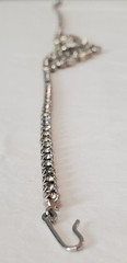 Vintage Rhinestone Statement Necklace Silver Tone Bib Bridal 15.5in