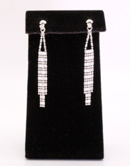 Exquisite Contemporary Sterling Silver Drop Waterfall Necklace Earrings Set