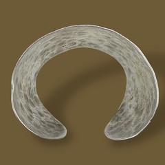 Vintage Signed Suzanne St. Claire Sterling Silver Hammered Cuff Bracelet