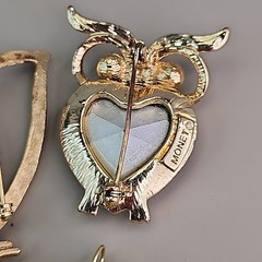 Vintage Animal Brooch Lot of 11 Monet Brooks Birds Deer Bugs Owl