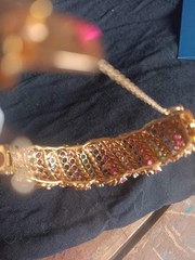 18k Sokid Yellow Gold Bangle Bracelet Diamonds Emeralds Sapphires Rubies