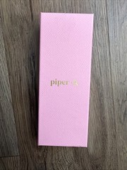 Piper.k Rose Quartz heart pendant necklace 16”+3”silver tone leadsafe nickelfree