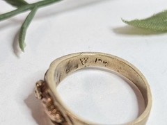 Vintage 10k Tri Color Black Hills Gold Ring Size 3.25 06Rg