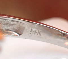 Estate 14K White Gold Toi et Moi Pink Tourmaline Blue Topaz Ladies Diamond Ring