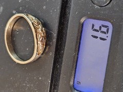 Vintage 10k Tri Color Black Hills Gold Ring Size 3.25 06Rg