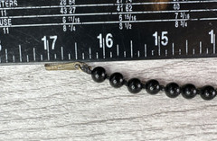 Vintage Unbranded Lot Of 2 Faux Pearl/Bead Necklaces 1 Green 1 Black