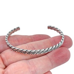 Vintage Southwest Hand Tooled Cuff Bracelet | Vintage Sterling Silver 925 | 6.5″