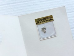 MOTHERS DAY 1980’s New 14kt Solid Real Gold Number 1 MOM CHARM Pendant Necklace