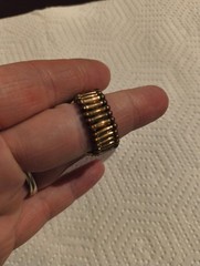 Vintage Colorful Dome Nautical Starfish Adjustable Ring Statement Free Size