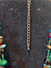 Vintage Southwestern Style Multicolor Stone 3 Strand Necklace