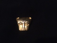 VIntage Gold Tone Cat Pendant/Brooch Signed MMA 1976