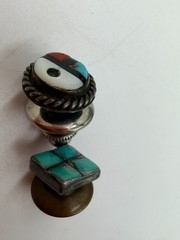 Vintage Southwest Native American Lapel Hat Tack Pins Lot of 2 Unisex
