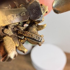 Vintage Signed Hollycraft 1952 Rhinestone Adjustable Ring