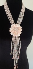 Joan Rivers RETIRED “Starlet Style” Floral Lariat in Pink