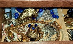 Vintage Costume Jewelry Lot Trifari Lisner& More Box Included 🔥🔥