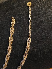 Vintage Lisnef Gold Tone Coin Necklace 10 Inches Long Jewelry Mercury Dime Wheat