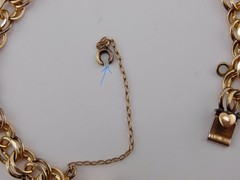1969 Elco Charm Bracelet Gold Filled Mid Century Modern 3 Charms Christmas Tree