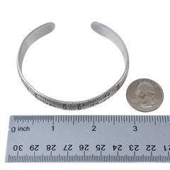 Vintage Sterling Silver 925 Wohelo Campfire Girls Cuff Bracelet | 8″