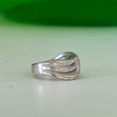 Vintage WM Co Wheeler Sterling Silver Wave Ring Southwestern Modernist Sz 5.25