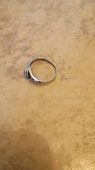 Sterling Silver Vintage Thailand TMA Black Onyx Filigree Ring Size 6.5