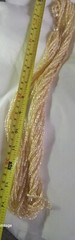 Vtg Cultured Freshwater Rice Pearl MultiStand Twisted Opera Lenth Long Necklace