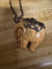 1920s Ivory Elephant Necklace
