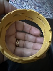 Lot Of 4 Estate Vintage Carved Butterscotch Bakelite Bangle Bracelets