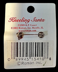 Vintage Tis The Reason For The Season The Kneeling Santa Brooch Roman, Inc.