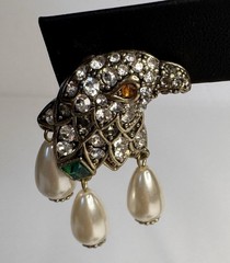 JTV Jewelry Humming Bird , Brooch Bracelet And Earrings With Crystal