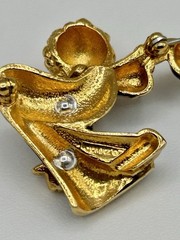 Vintage Jomaz Clown Brooch Pin Signed Whimsical Rare Collectible REPAIR