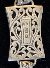 Vintage SU Thailand Sterling Silver 925 Bali Style Link Bracelet 6.5″-7.”