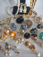 Costume Jewelry Lot Many Signed Lisner Monet Park Lane Napier W Germany Japan +