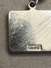 1/20 12k GF General Motors Charm Bracelet White Gold Filled 71/4” 9.4 Grams