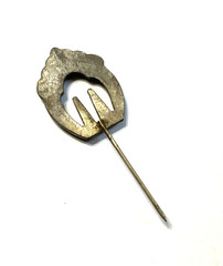 Art Deco Stick Pin 3″ Pot Metal Antique Jewelry Missing Stones